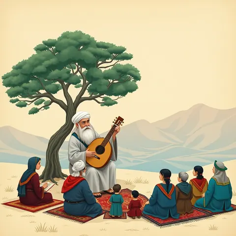 Dirse Han Oğlu Boğaç Han hikâyesinden bir sahne (1/22)