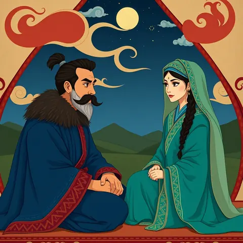 Dirse Han Oğlu Boğaç Han hikâyesinden bir sahne (4/22)